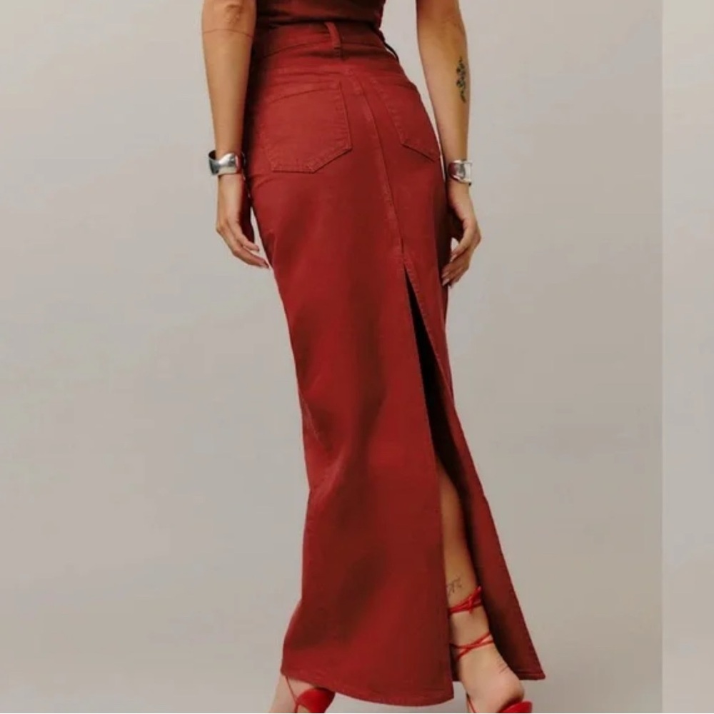Reformation Red Maxi Skirt - Picture 4 of 6